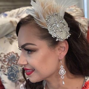 Bridal head piece worn once